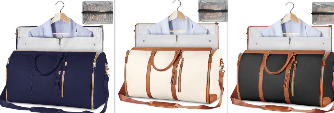 Large Capacity Travel Duffle Bag Women's Handbag Folding Suit Bag Waterproof Clothes Totes - KKAM STORES