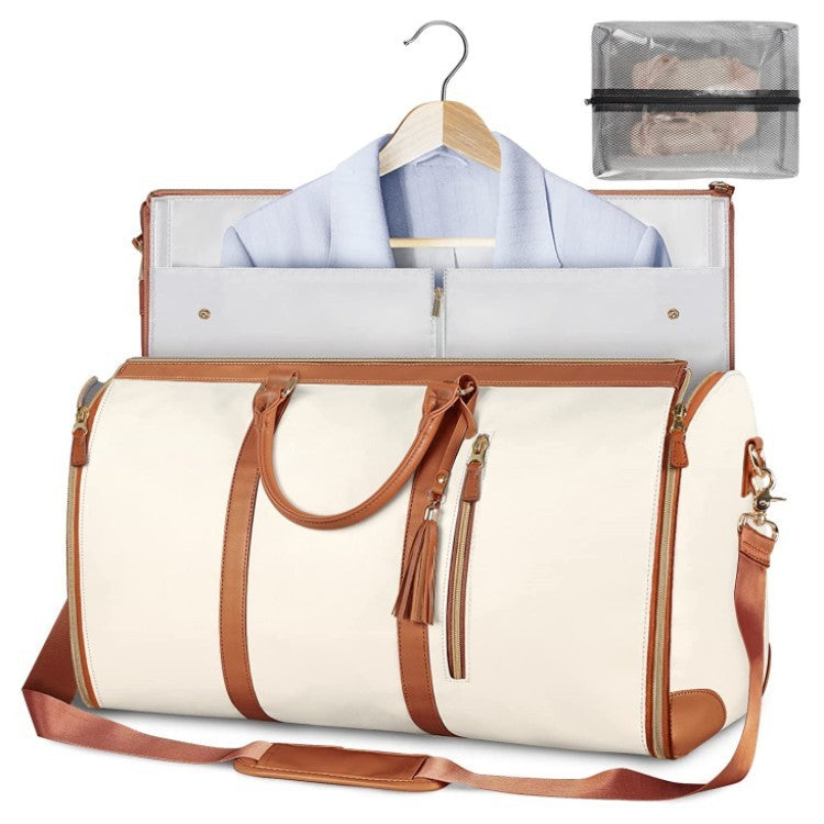Large Capacity Travel Duffle Bag Women's Handbag Folding Suit Bag Waterproof Clothes Totes - KKAM STORES