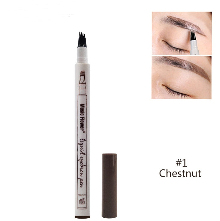 Waterproof Natural Eyebrow Pen Four-claw Eye Brow Tint Fork Tip Eyebrow Tattoo Pencil - KKAM STORES