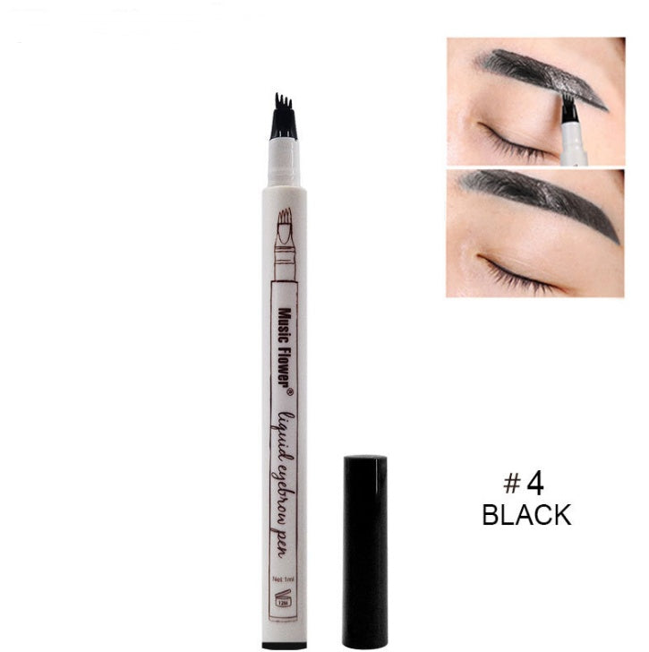 Waterproof Natural Eyebrow Pen Four-claw Eye Brow Tint Fork Tip Eyebrow Tattoo Pencil - KKAM STORES