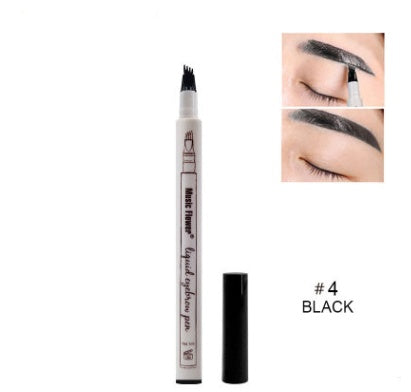 Waterproof Natural Eyebrow Pen Four-claw Eye Brow Tint Fork Tip Eyebrow Tattoo Pencil - KKAM STORES