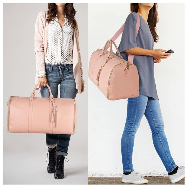 Large Capacity Travel Duffle Bag Women's Handbag Folding Suit Bag Waterproof Clothes Totes - KKAM STORES