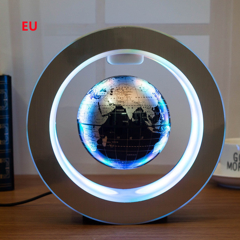 Round LED World Map Floating Globe Magnetic Levitation Light Anti Gravity Magic - KKAM STORES