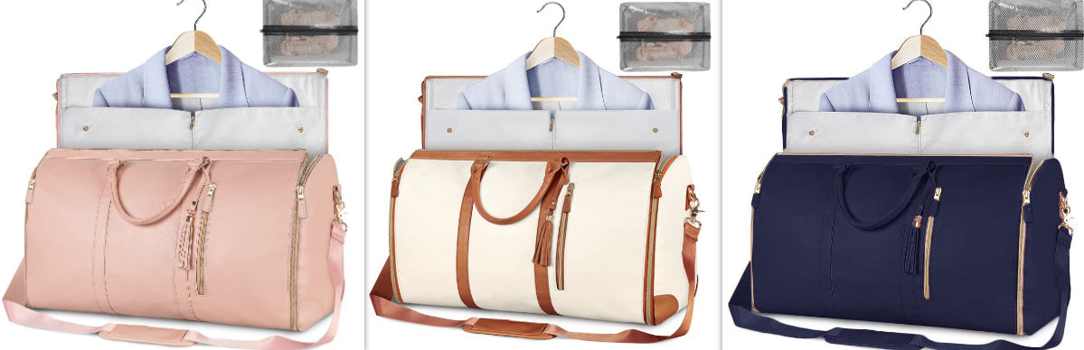 Large Capacity Travel Duffle Bag Women's Handbag Folding Suit Bag Waterproof Clothes Totes - KKAM STORES