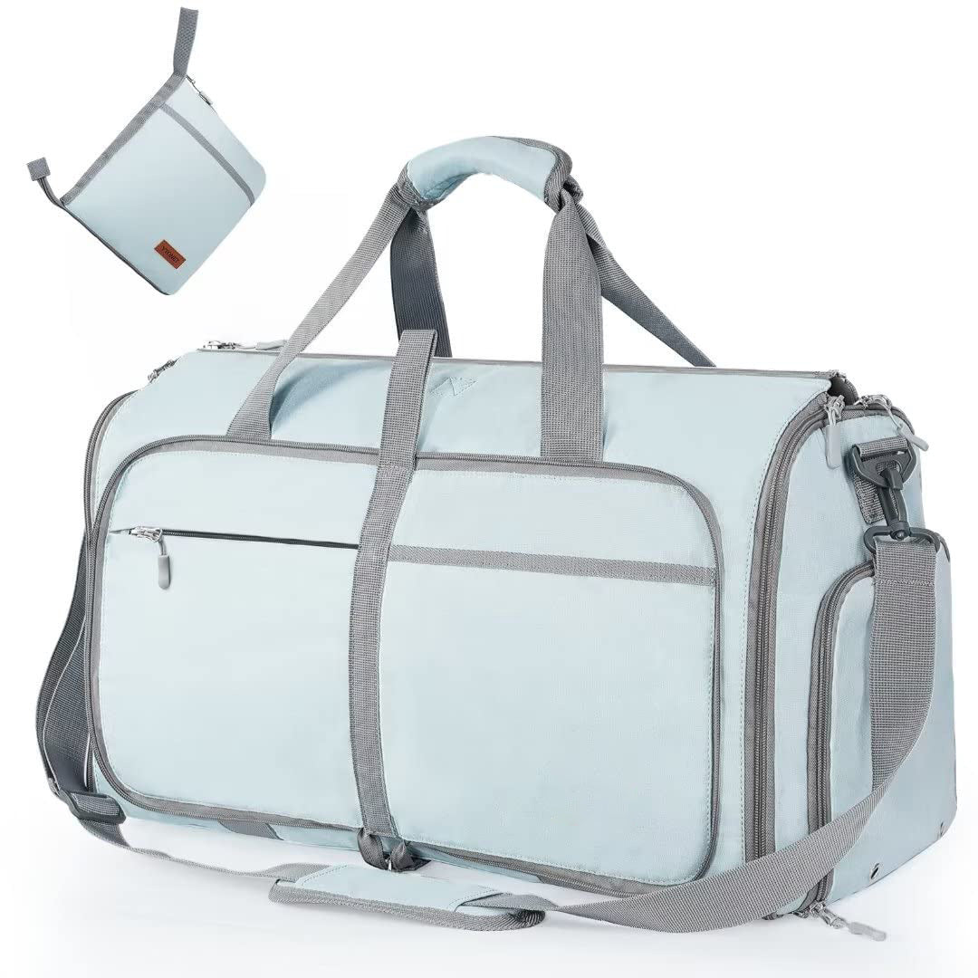 Large Capacity Travel Duffle Bag Women's Handbag Folding Suit Bag Waterproof Clothes Totes - KKAM STORES