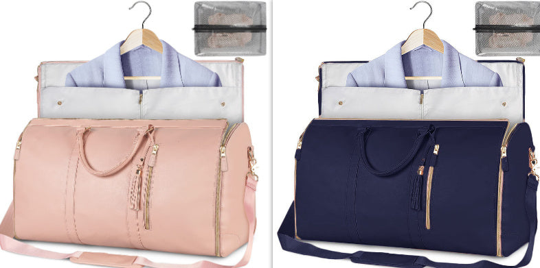 Large Capacity Travel Duffle Bag Women's Handbag Folding Suit Bag Waterproof Clothes Totes - KKAM STORES