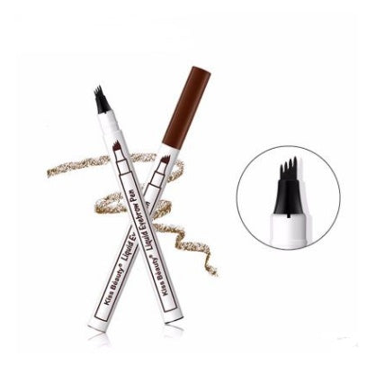 Waterproof Natural Eyebrow Pen Four-claw Eye Brow Tint Fork Tip Eyebrow Tattoo Pencil - KKAM STORES