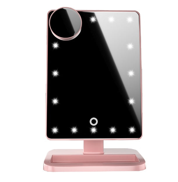 Touch Screen Makeup Mirror With 20 LED Light Bluetooth Music Speaker 10X Magnifying Mirrors Lights - KKAM STORES