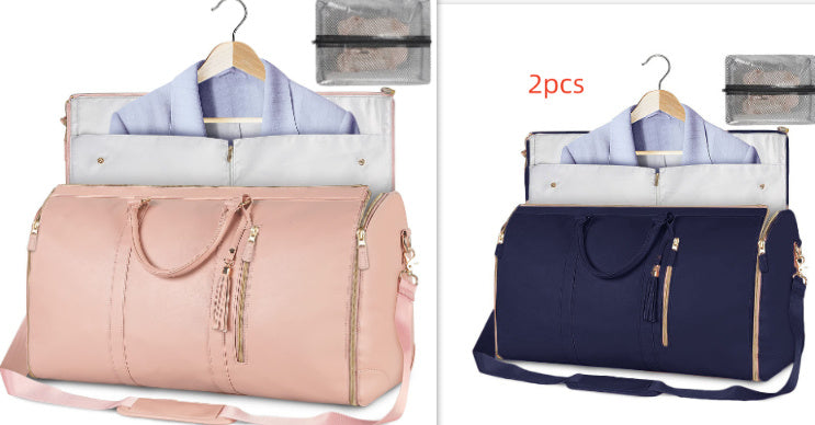 Large Capacity Travel Duffle Bag Women's Handbag Folding Suit Bag Waterproof Clothes Totes - KKAM STORES