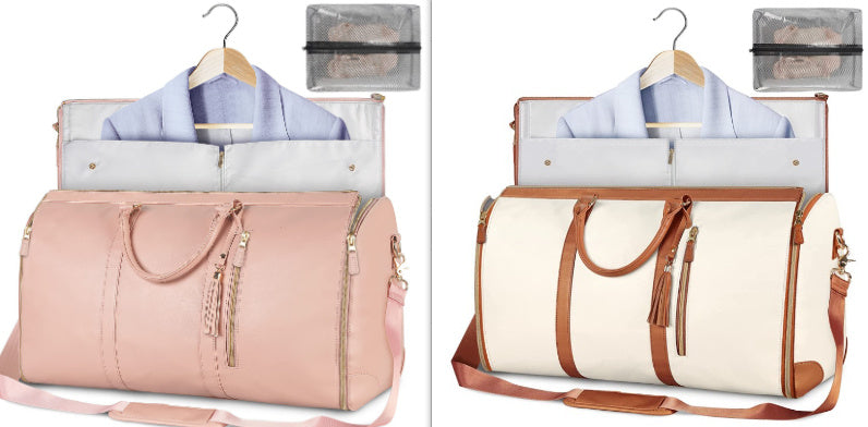 Large Capacity Travel Duffle Bag Women's Handbag Folding Suit Bag Waterproof Clothes Totes - KKAM STORES