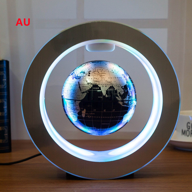 Round LED World Map Floating Globe Magnetic Levitation Light Anti Gravity Magic - KKAM STORES