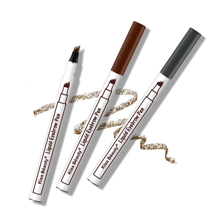 Waterproof Natural Eyebrow Pen Four-claw Eye Brow Tint Fork Tip Eyebrow Tattoo Pencil - KKAM STORES