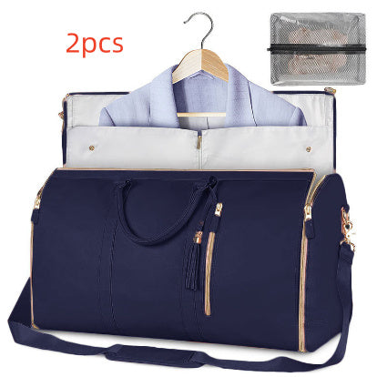 Large Capacity Travel Duffle Bag Women's Handbag Folding Suit Bag Waterproof Clothes Totes - KKAM STORES