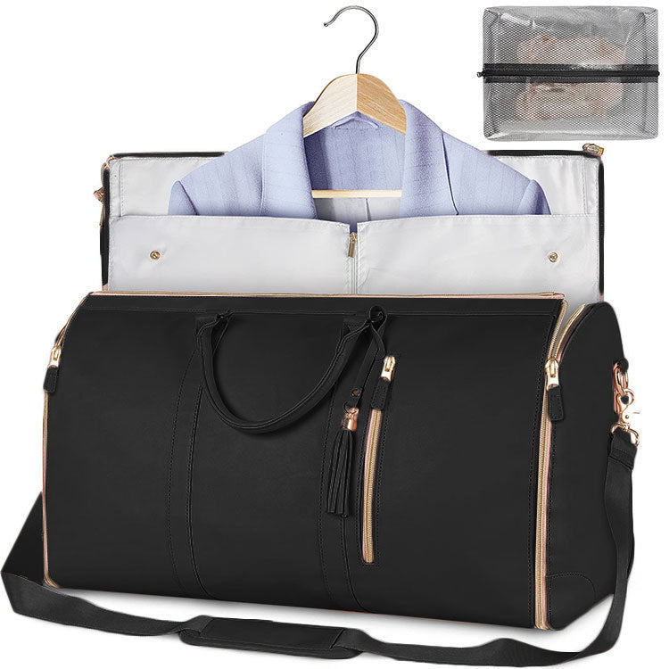 Large Capacity Travel Duffle Bag Women's Handbag Folding Suit Bag Waterproof Clothes Totes - KKAM STORES