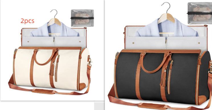 Large Capacity Travel Duffle Bag Women's Handbag Folding Suit Bag Waterproof Clothes Totes - KKAM STORES