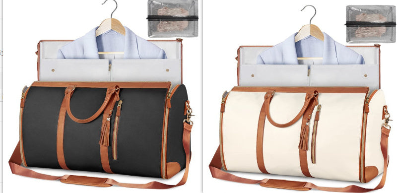Large Capacity Travel Duffle Bag Women's Handbag Folding Suit Bag Waterproof Clothes Totes - KKAM STORES
