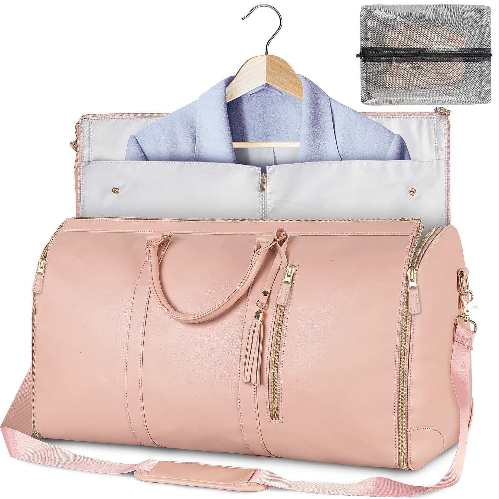 Large Capacity Travel Duffle Bag Women's Handbag Folding Suit Bag Waterproof Clothes Totes - KKAM STORES