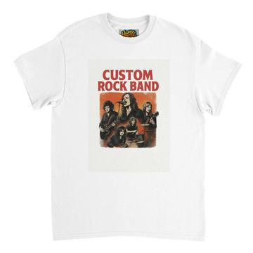 Custom Rock Band T-Shirt – Durable Heavyweight Cotton Tee