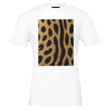 Serval  Fur Print Men’s T-Shirt – Bold Minimalism by Vante Noire