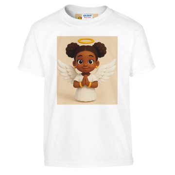 My Little Angel Girls' T-Shirt - Soft Heavyweight Fabric & Comfortable Fit