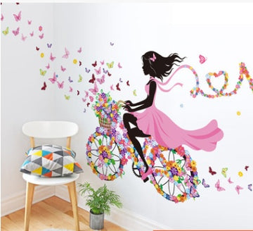 Flower fairy bedroom wall