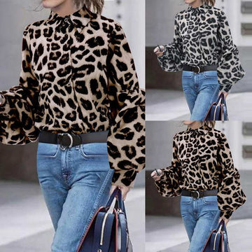 Women Sexy Leopard Print  Tops