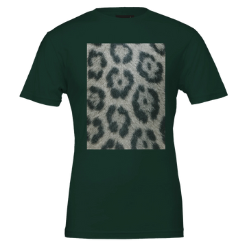 Snow Leopard Print T-Shirt – Bold Minimalism by Vante Noire
