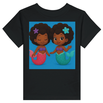 Afro Mermaid Toddler T-Shirt by Mini.mooDz