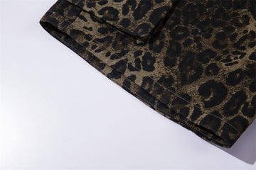 Leopard Camouflage Workwear Shorts Men