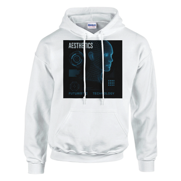Futuristic Technology Men's Hoodie – Premium Heavy Blend Design