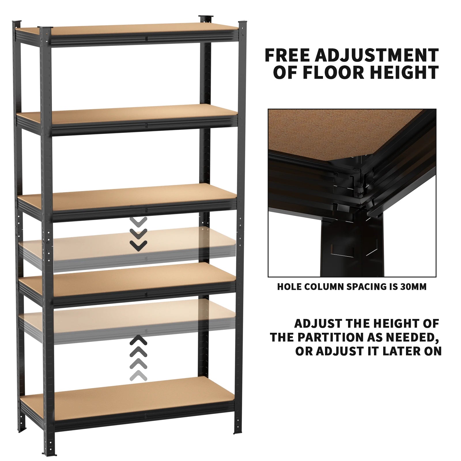 Shelving Unit for Garages and Sheds 180X90X40Cm Racking Storage Shelves Metal Shelving 5 Tier Boltless Garage Storage