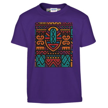 Hustle Threads Men's Tribe Print T-Shirt – Durable and Comfortable