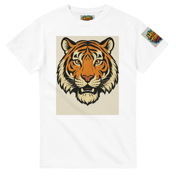 Unleash the Tiger – Hustle Treads Men’s Graphic T-Shirt
