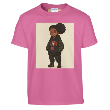 Afro Anime Streetwear T-Shirt – Stylish Collab Graphic Tee