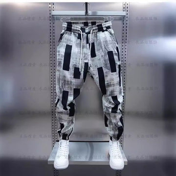 Printing Men Loose Casual Trousers