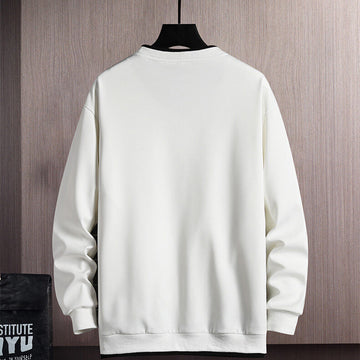 New Mens Casual Sweatshirts Hoodie Fake Two Pieces Letter Print