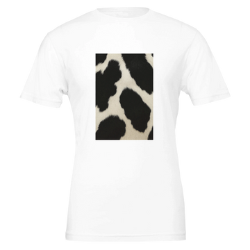 Cow Print Men’s T-Shirt – Bold Minimalism by Vante Noire