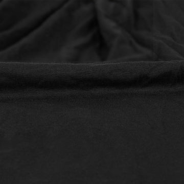 Women Camisole Built in Bra Pleated Vest Loose Fit Flowy Tank Top with Shelf Bra - Black XL