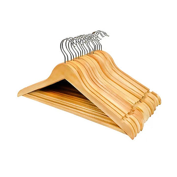 1 Pack of 20 pcs Wooden Clothes Coat Hangers 44 x 23 cm