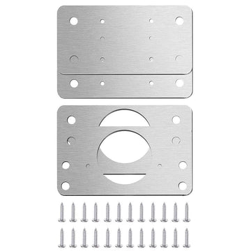 4 Pack Stainless Steel Door Hinge Repair Plates