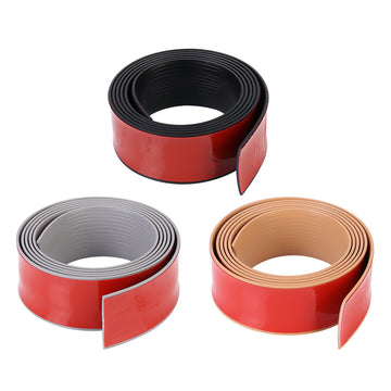 2M PVC Flat Self Adhesive Flooring Strip Trim Door Threshold Floor Transition Strip Trim - Black