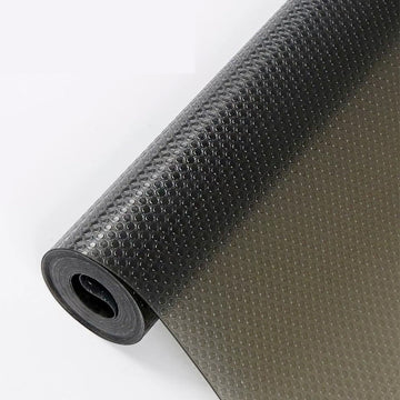 Drawer Liners Cupboard Liners Non Slip Shelf Mat Fridge Liners for Kitchen Cabinets 55 x 500 cm - Black