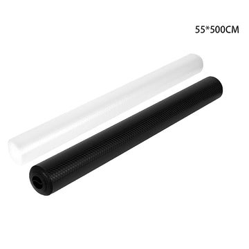 Drawer Liners Cupboard Liners Non Slip Shelf Mat Fridge Liners for Kitchen Cabinets 55 x 500 cm - Black