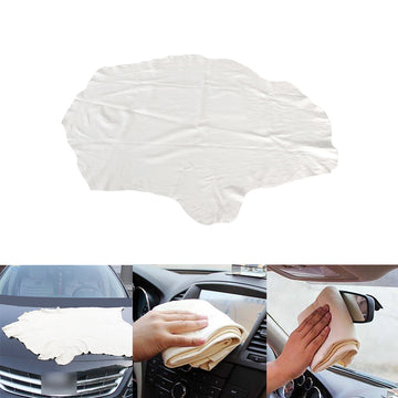 Large Natural Suede Leather Car Cleaning Cloth Absorbent Drying Towel