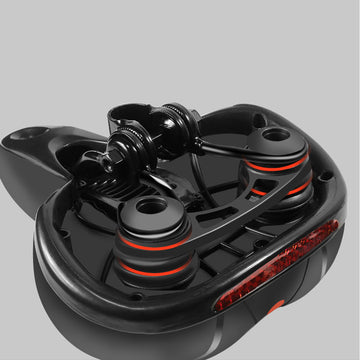 Wide Extra Comfy Bike Bicycle Gel Cruiser Comfort Sporty Soft Pad Saddle Seat - Red
