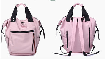 Fashion Nylon Waterproof Backpack Women Large Capacity Schoolbags Casual Solid Color Travel Laptop Backpack Teen Girls Bookbags