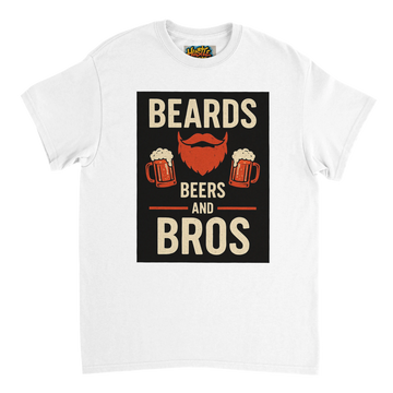 Beards, Beers & Bros – Men’s T-Shirt by Hustle Treads