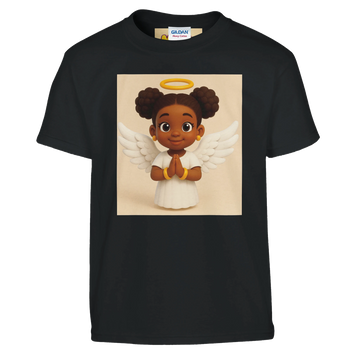 My Little Angel Girls' T-Shirt - Soft Heavyweight Fabric & Comfortable Fit