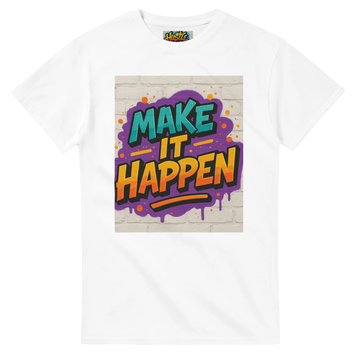 Classic Fit 'Make It Happen' men's Cotton T-Shirt for Everyday Wear