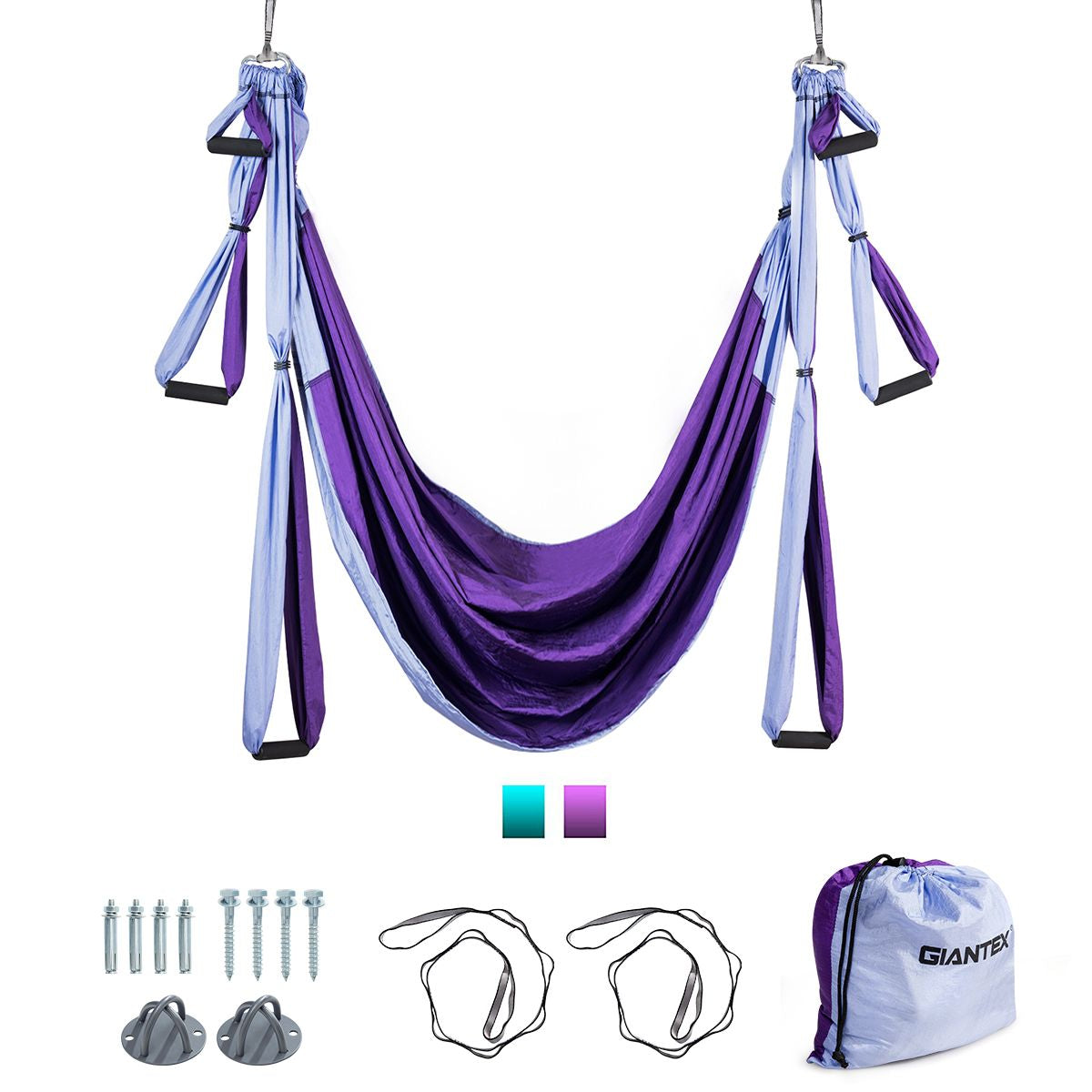 Aerial Yoga Swing with Three Different Lengths of Handle